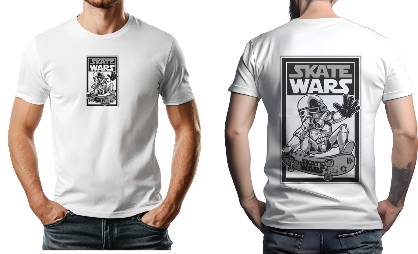 Camiseta Skate Wars - Hombre